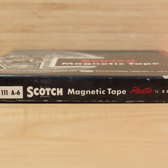 Vintage Scotch 1/4-111-A6 600 Feet Plastic 5" Reel Magnetic Tape, Made i… - Picture 3 of 12
